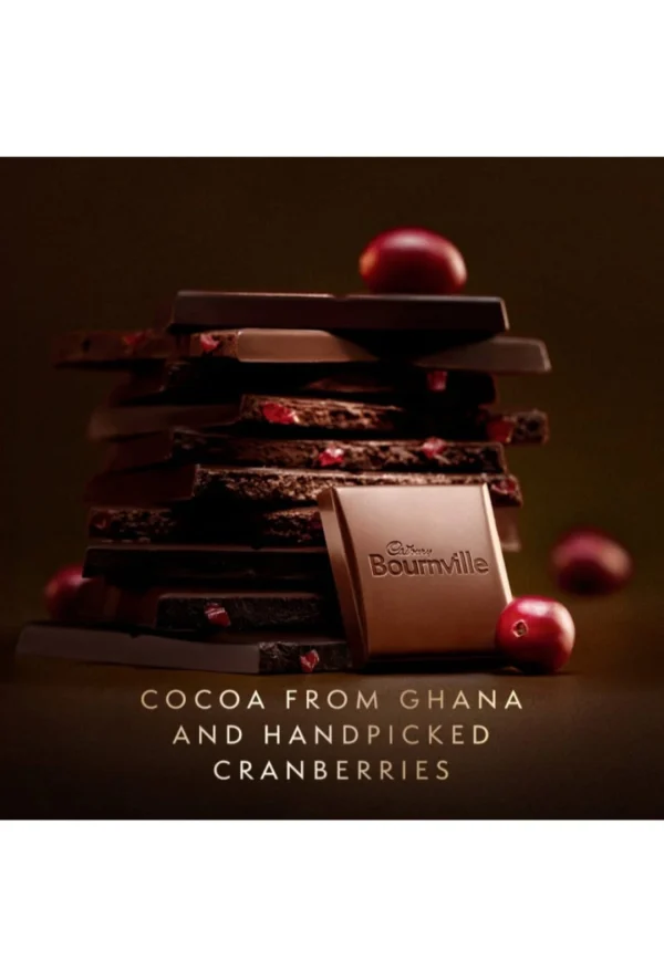CADBURY BOURNVILLE CRANBERRY 50% DARK 80GM