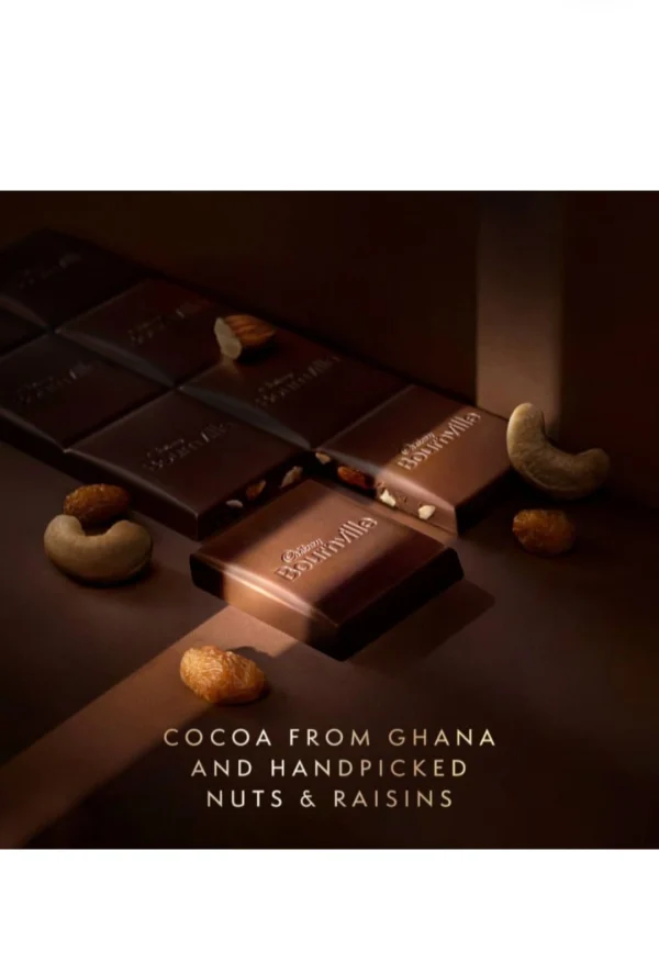 CADBURY BOURNVILLE FRUIT & NUT 50% DARK 80GM