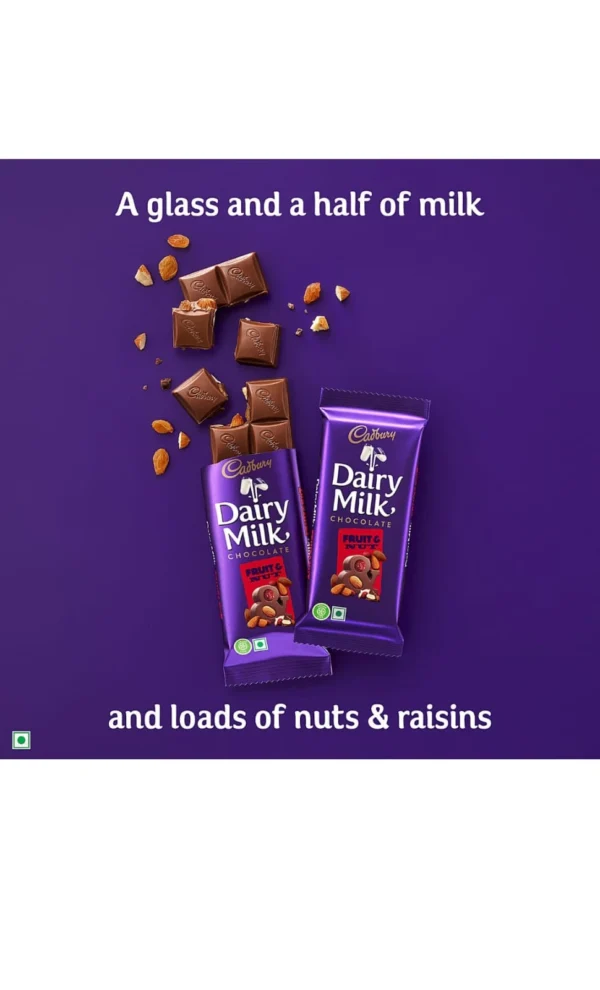 CADBURY DAIRY MILK CHOCOLATE FRUIT & NUT 80GM
