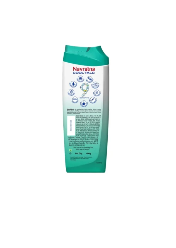 NAVRATNA COOL TALC MINT FRESH POWDER 100GM
